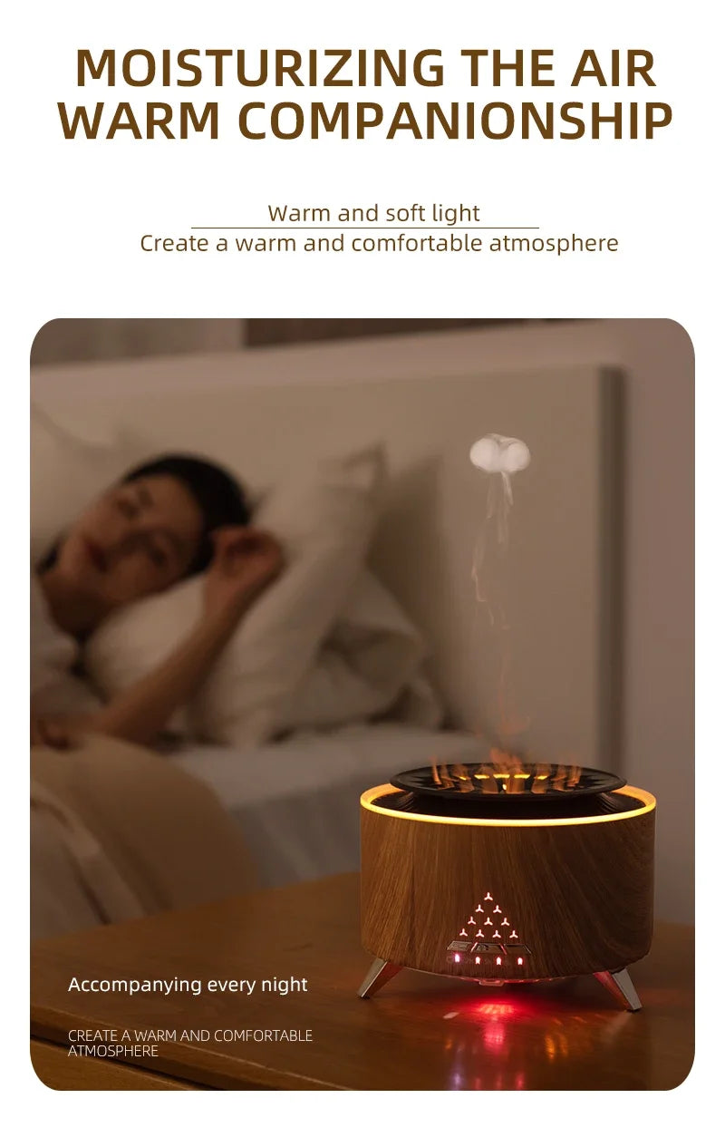 Aromatherapy Diffuser for Essential Oils Cool-Looking Jelly fish Mist 350ml