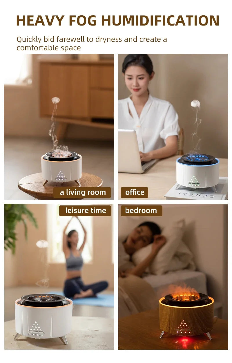 Aromatherapy Diffuser for Essential Oils Cool-Looking Jelly fish Mist 350ml