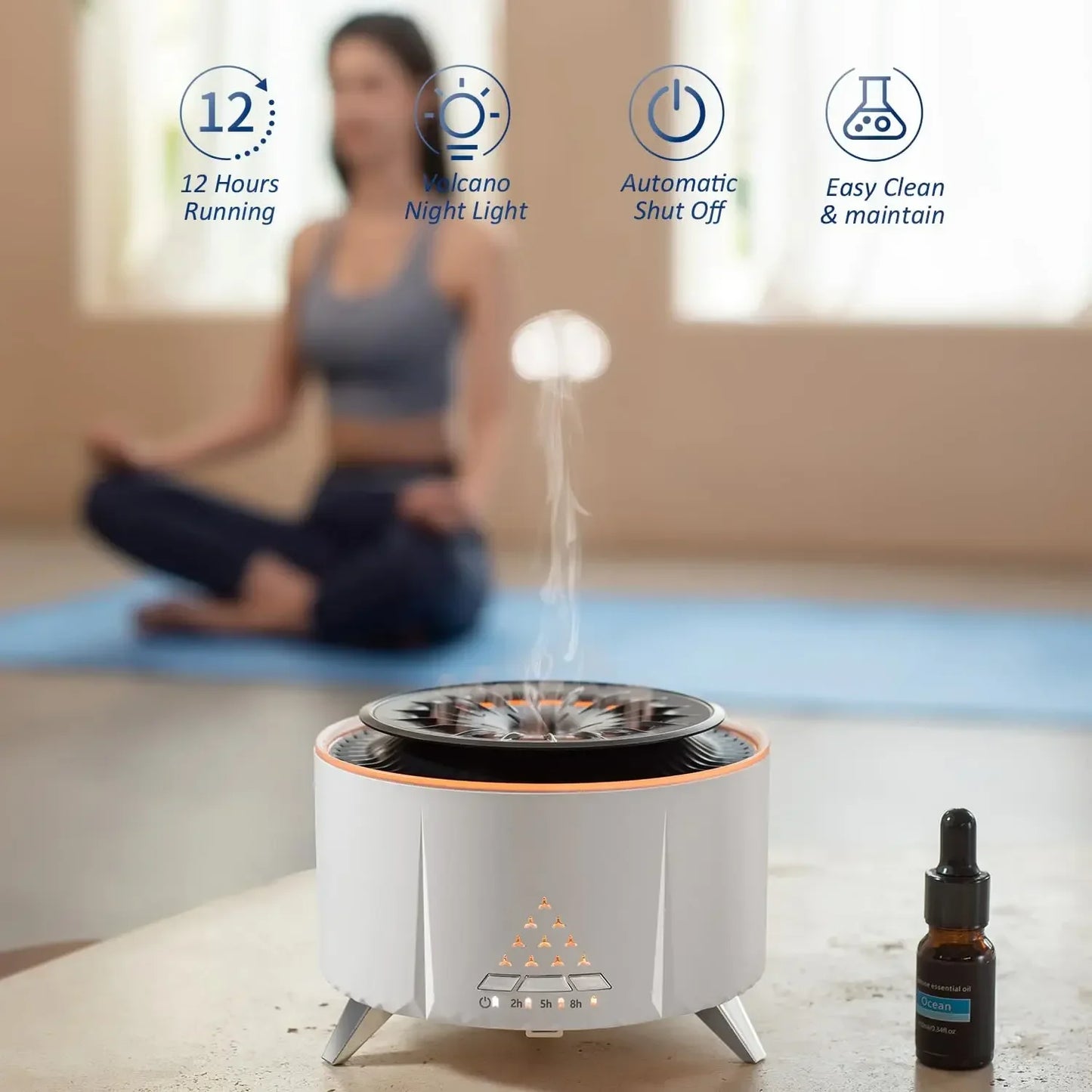 Aromatherapy Diffuser for Essential Oils Cool-Looking Jelly fish Mist 350ml
