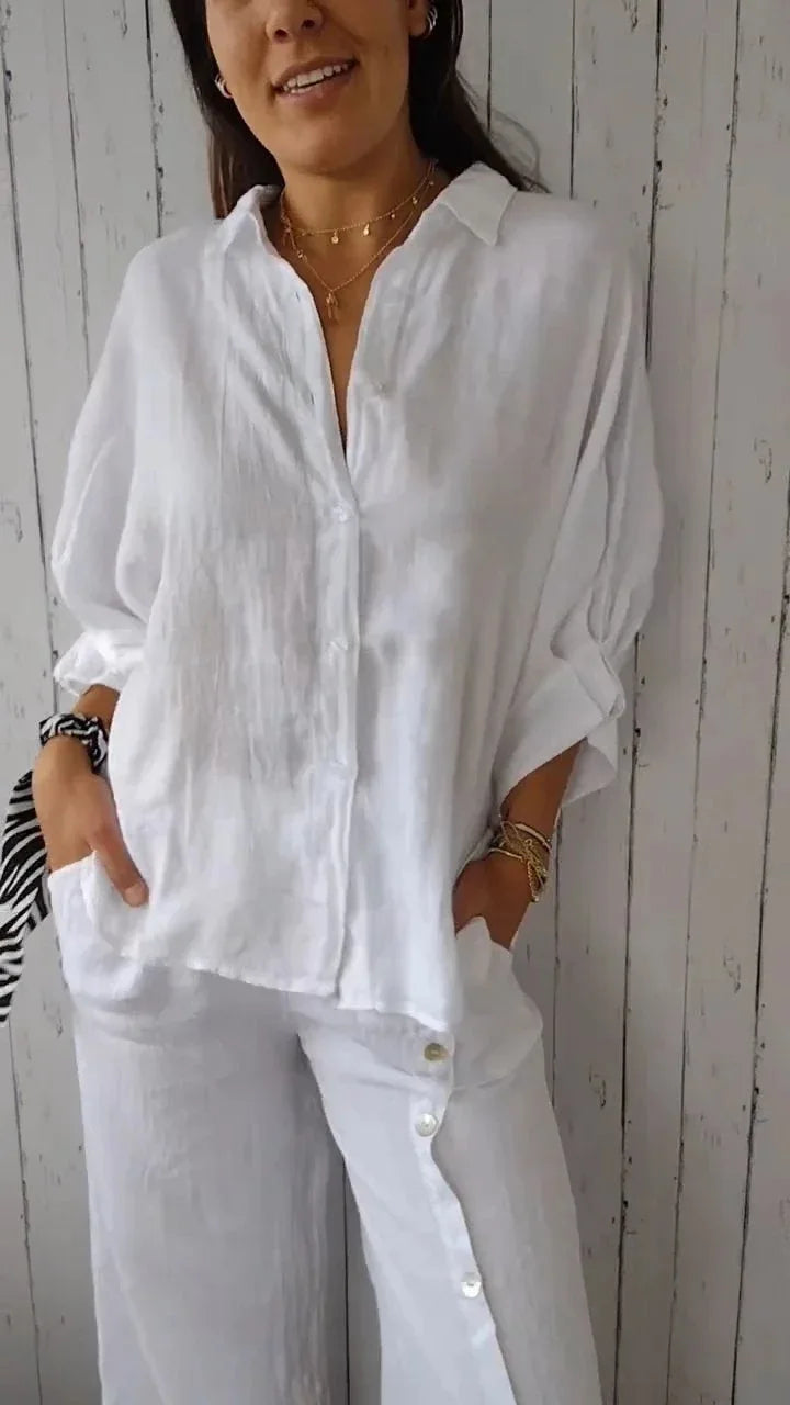 Best Loose Cotton Linen Shirts For Women Fashion And Tops 2024 Spring Summer Elegant Women's Shirt