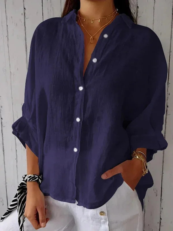 Best Loose Cotton Linen Shirts For Women Fashion And Tops 2024 Spring Summer Elegant Women's Shirt